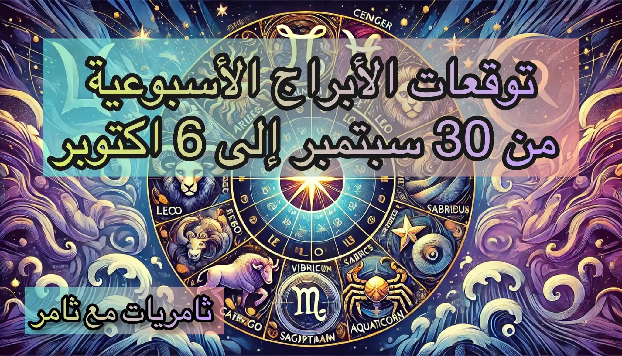توقعات الأبراج الأسبوعية / 30 سبتمبر إلى 6 اكتوبر