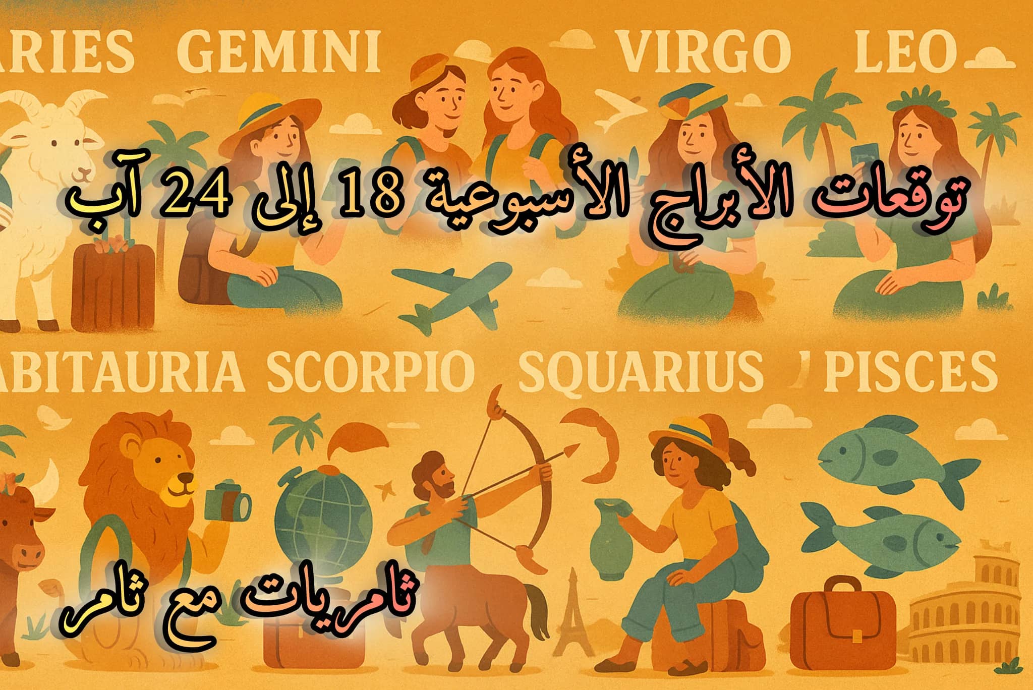 توقعات الأبراج الأسبوعية 18 إلى 24 آب