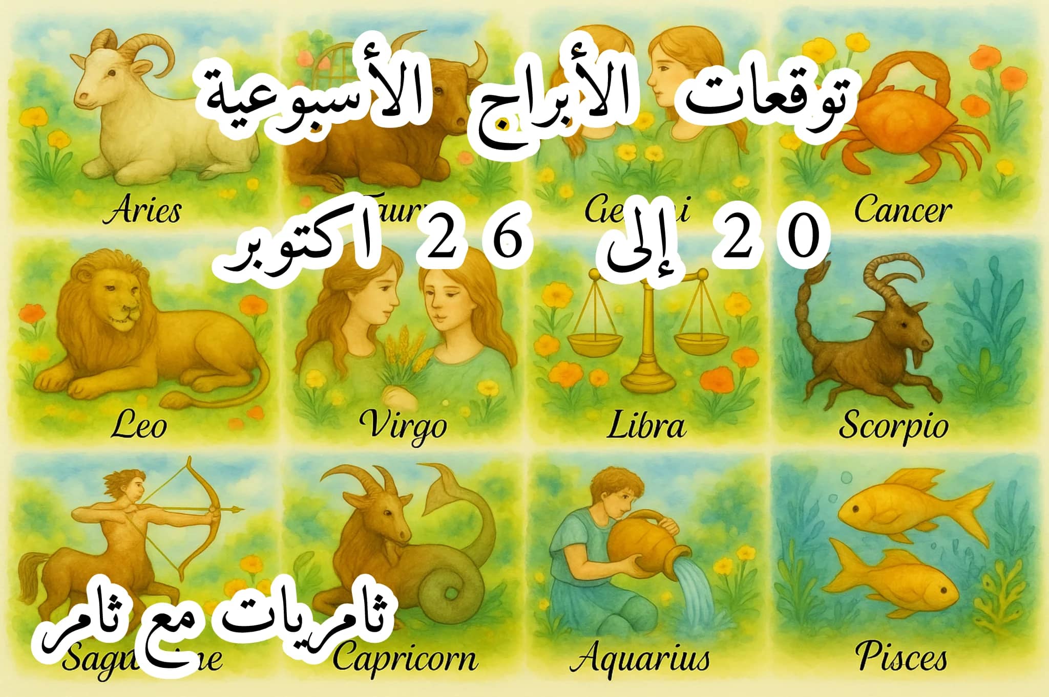 توقعات الأبراج الأسبوعية 20 إلى 26 أكتوبر